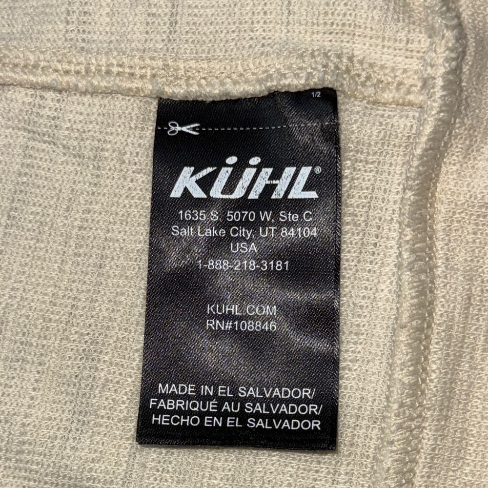 Kuhl Cream Hoodie Sweatshirt - Picture 8 of 11